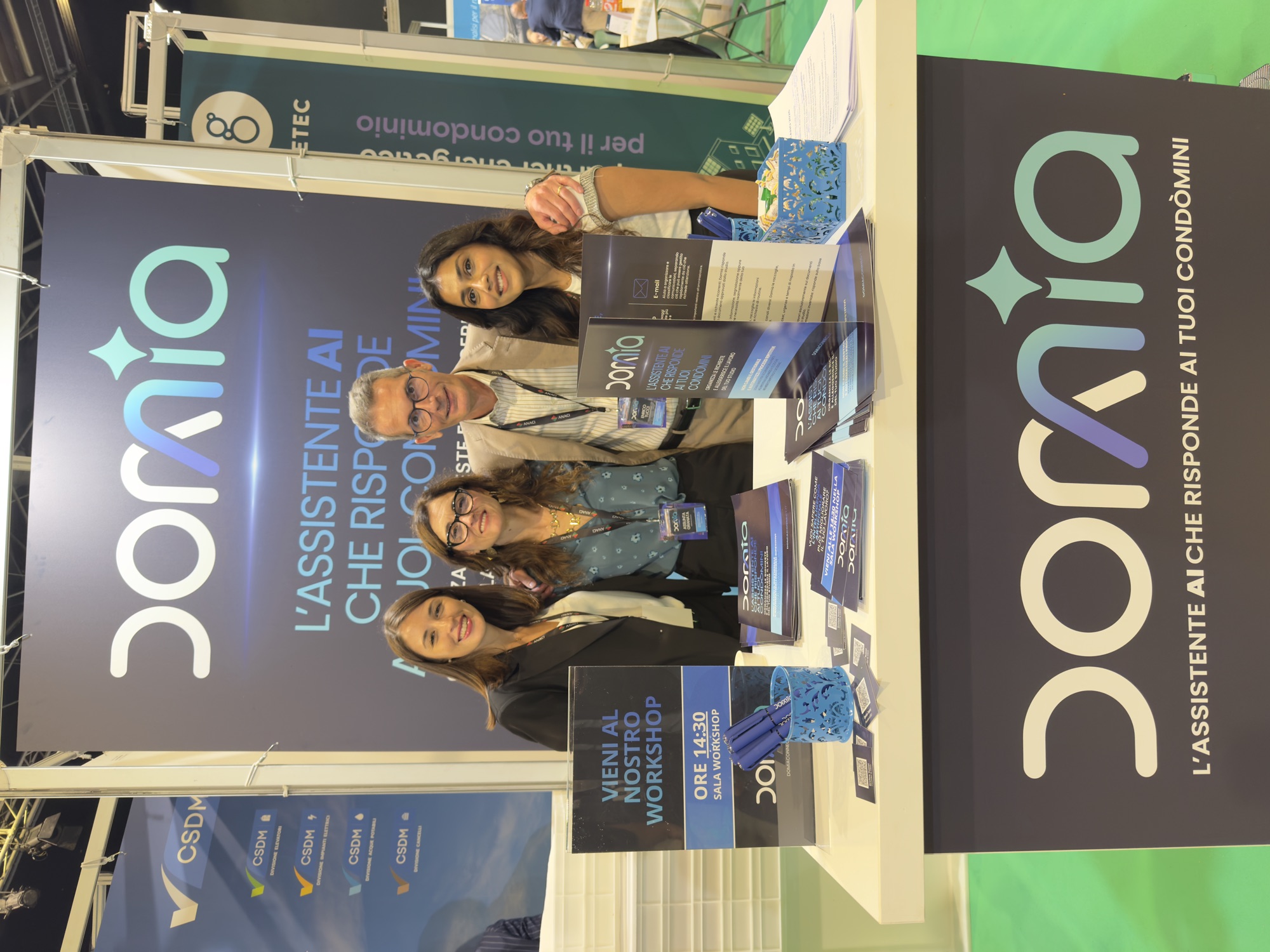 Il team Automaition allo stand Domia all'ANACI DAY Milano 2026
